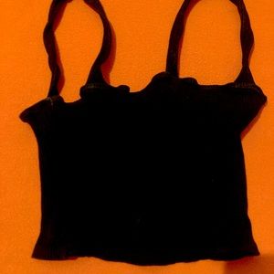 Black crop top